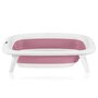 Cadita pliabila, Lionelo, Bubble, Suport anatomic si dop incluse, Cu termometru, Capacitate 50 l, 85 x 50 cm, Roz - 8