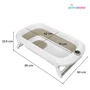 Cadita pliabila, Primabobo, Lux, Cu termometru electronic, Afisaj LCD, Suport de baie din silicon, Dop evacuare, Sarcina maxima 25 kg, 85x50x23.5, Bej - 9