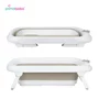 Cadita pliabila, Primabobo, Lux, Cu termometru electronic, Afisaj LCD, Suport de baie din silicon, Dop evacuare, Sarcina maxima 25 kg, 85x50x23.5, Bej - 4