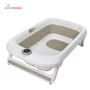 Cadita pliabila, Primabobo, Lux, Cu termometru electronic, Afisaj LCD, Suport de baie din silicon, Dop evacuare, Sarcina maxima 25 kg, 85x50x23.5, Bej - 7