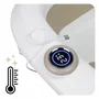 Cadita pliabila, Primabobo, Lux, Cu termometru electronic, Afisaj LCD, Suport de baie din silicon, Dop evacuare, Sarcina maxima 25 kg, 85x50x23.5, Bej - 14