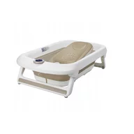Cadita pliabila, Primabobo, Lux, Cu termometru electronic, Afisaj LCD, Suport de baie din silicon, Dop evacuare, Sarcina maxima 25 kg, 85x50x23.5, Bej