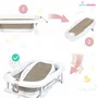 Cadita pliabila, Primabobo, Milo, Cu termometru, dop si suport anatomic, De la nastere, Pana la 25 kg, Conform cu standardul european de securitate EN71, 75 x 44 x 20 cm, Cappuccino - 2