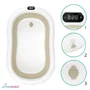 Cadita pliabila, Primabobo, Premium, Cu sezlong de baie, Cu termometru electronic, Cu dop de scurgere, Antiderapanta, Conform cu EN71, Bej - 5