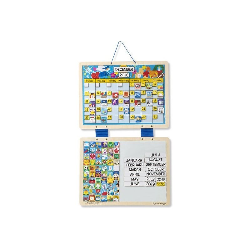 Melissa & Doug - Calendar din lemn magnetic