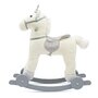 Calut balansoar, Baby Mix, Unicorn, Cu melodii si roti, Materiale moi si placute la atingere, 64x35x60 cm, 18 luni+, White - 6