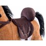 Calut balansoar, Jokomisiada, Cu platforma din lemn, Cu sunete de galop, Din plus moale, 70x73x28 cm, Alimentare pe baza de baterii, 3 ani+, Light Brown - 5