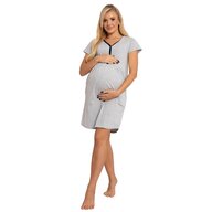 Camasa alaptat, Ismena, Din bumbac, Cu capse pe mijloc, Masura XL, Grey