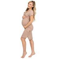 Camasa alaptat, Mona, Din bumbac, Cu capse pe mijloc, Masura XL, Cappucino