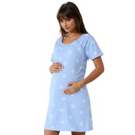 Camasa alaptat, Star, Din bumbac, Cu capse oblice, Masura M, Blue