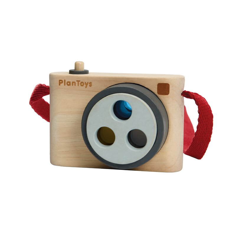 Plan toys - camera foto cu 3 lentile colorate