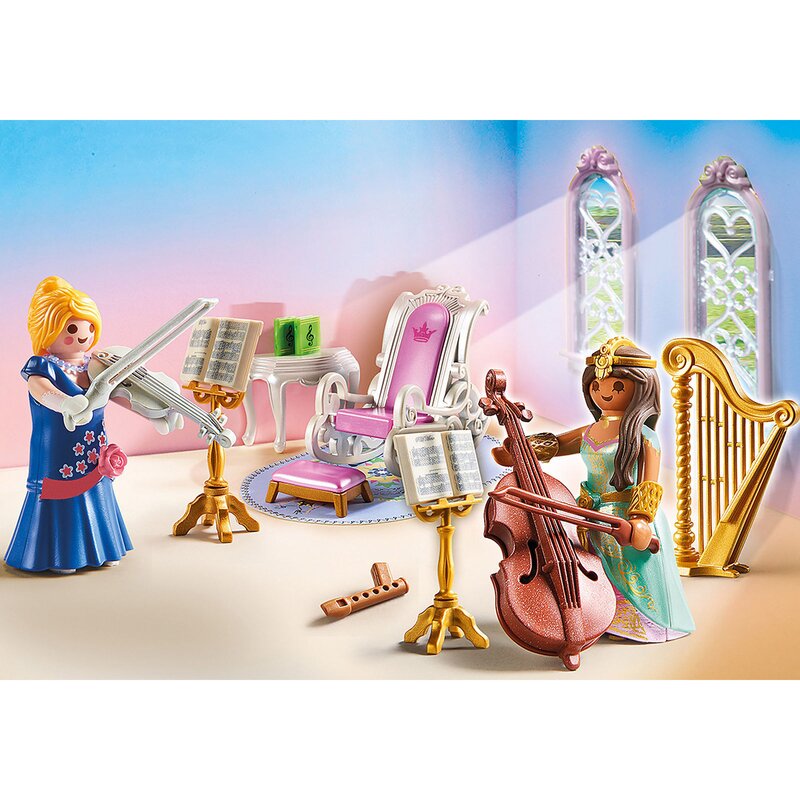 Playmobil - set de constructie camera regala pentru lectii de muzica princess