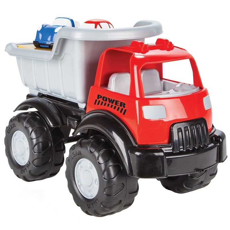 Pilsan - camion basculant , power truck, cu 2 masinute