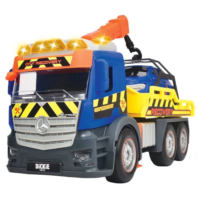 Dickie toys - camion de tractare mercedes recovery cu masinuta