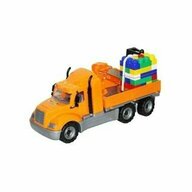 Roben toys - Camion Macara de jucarie, ce contine palet Cuburi, 53x19x26 Cm