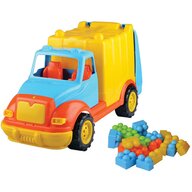 Ucar Toys - Camion pentru gunoi 48 cm cu 38 piese constructie