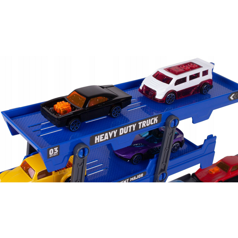 Camion transportor malplay cu 8 masinute