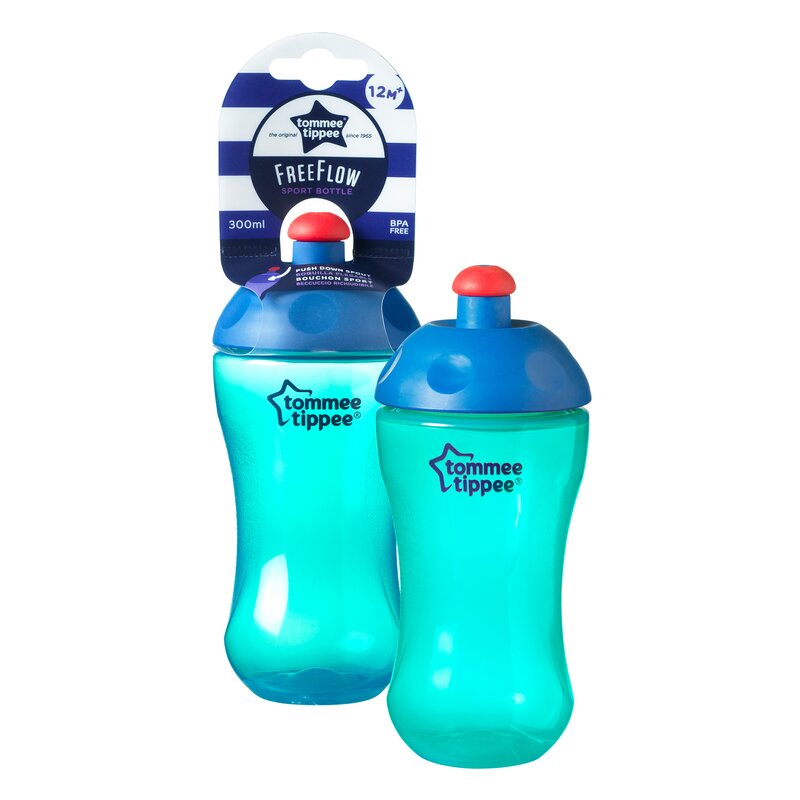 Tommee tippee - cana basics sports, 300 ml, albastru