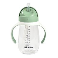 Beaba - Cana cu pai din Tritan  300 ml Sage Green