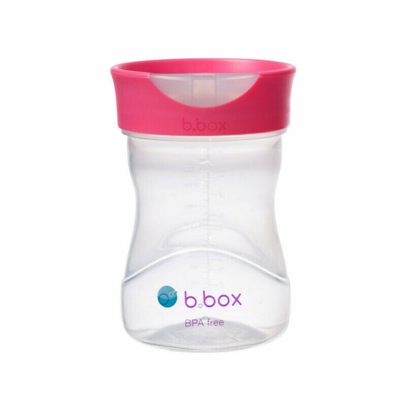 B.box - Cană de antrenament de la , 240 ml, de la 12 luni, roz