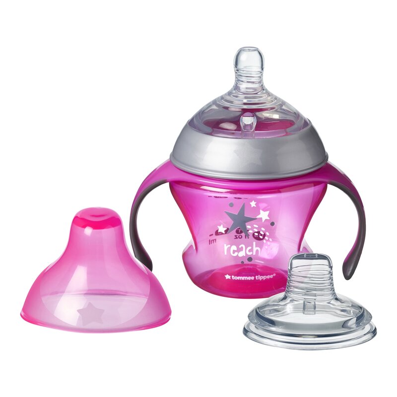 Tommee Tippee - Cana de tranzitie, 150 ml, 4-7 luni, Roz