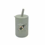 Cana din silicon, Bocioland, Cu pai, 150 ml, Fara BPA, 6 luni+, Rocket