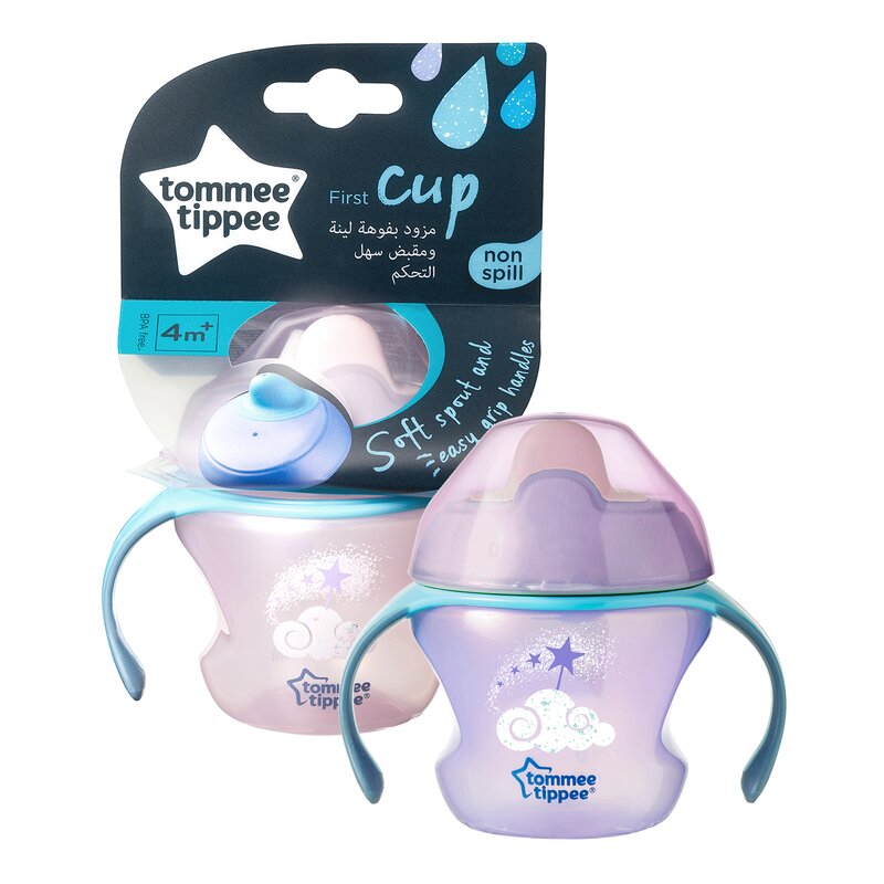 Tommee Tippee - Cana First Trainer Explora, 150 ml, Norisor roz