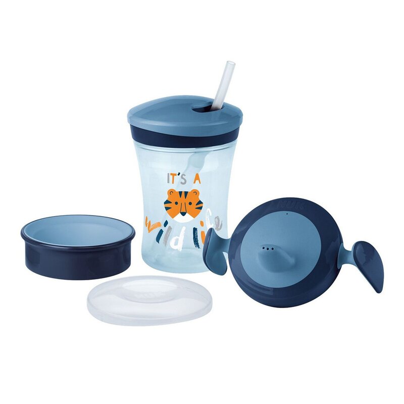 Nuk - set cana evolution all-in-1, albastru