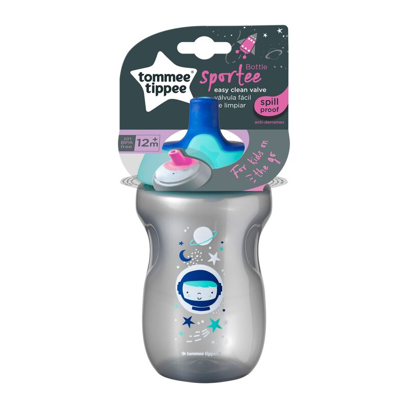 Tommee Tippee - Cana Sports Explora, 300 ml, 12 luni +, Cosmos, Albastru