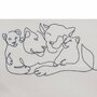 Canapea extensibila, New Baby, Din spuma, Husa din bumbac certificat Oeko-Tex Standard 100, 42x78x35 cm, 9 luni-5 ani, Lion - 4