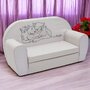 Canapea extensibila, New Baby, Din spuma, Husa din bumbac certificat Oeko-Tex Standard 100, 42x78x35 cm, 9 luni-5 ani, Lion - 3