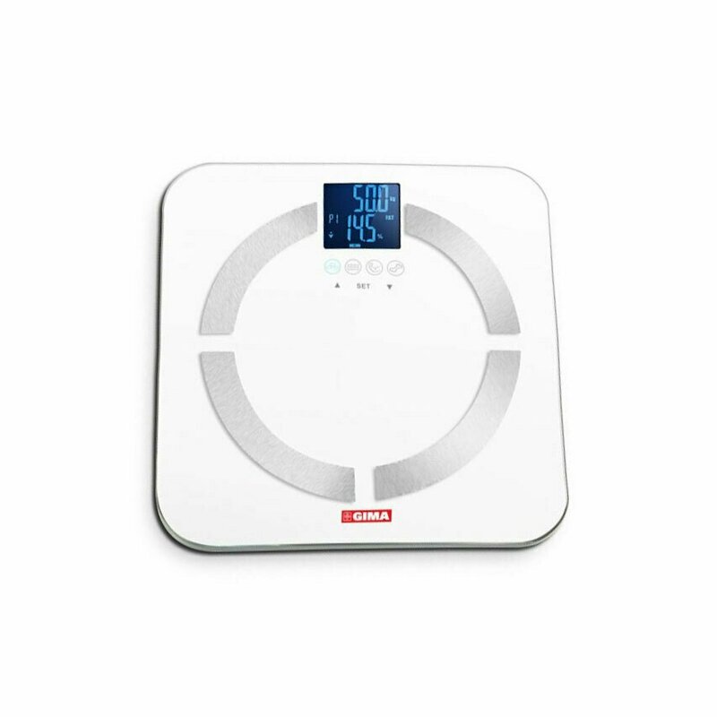 Gima - cantar corporal electronic multifunctional 27088, analiza compozitiei corporale, alb/verzui