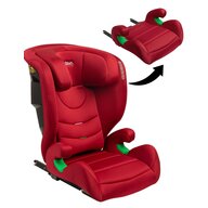 Scaun auto, Caretero, Nimbus, I-size, Cu sistem Isofix, Cu tetiera si spatar reglabile, 4-12 ani, 100-150 cm, Conform standardului european de securitate ECE R129, Rosu