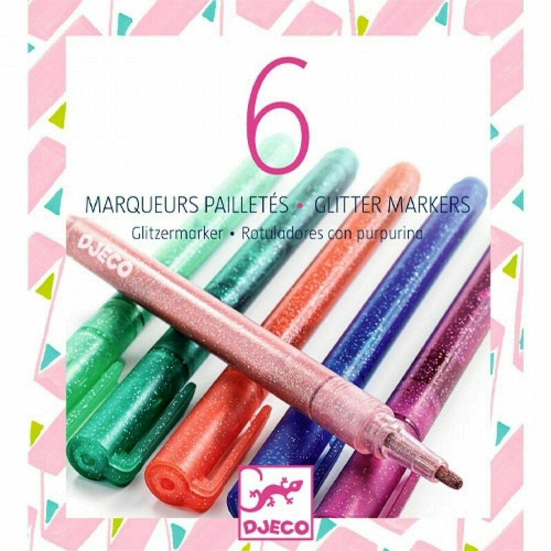 Djeco - set carioci sweet , cu sclipici