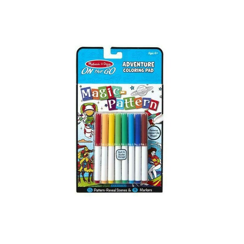 Melissa & doug - carnet de colorat modele magice aventuri