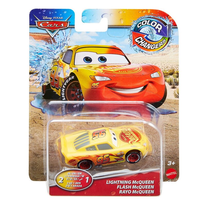 Mattel - cars masinuta fulger mcqueen cu culori schimbatoare