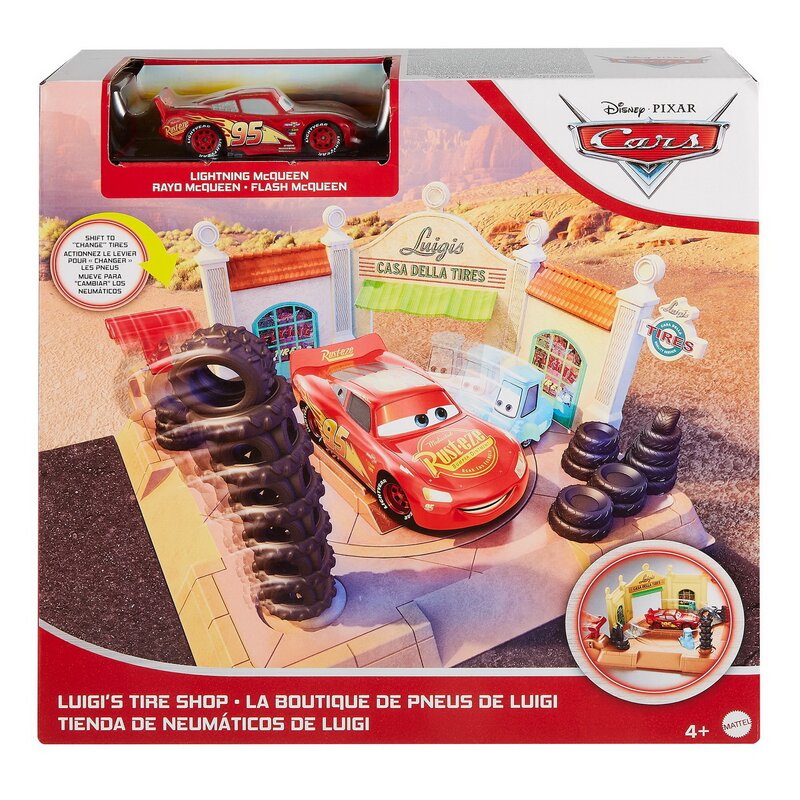 Mattel - Set de joaca Vopsitorie Luigis tire shop , Disney Cars