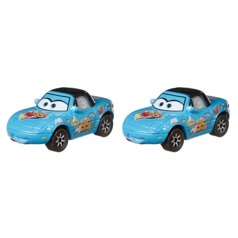 Mattel - set vehicule dinoco mia , disney cars 3, metalice, cu dinoco tia