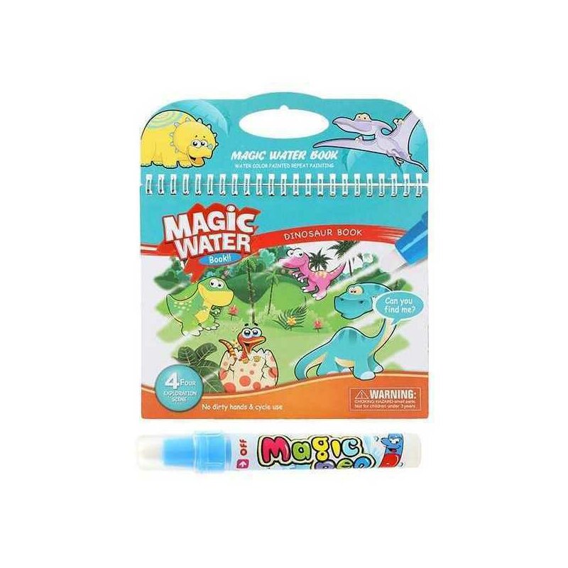 Toi-toys - Carte de colorat cu apa Dino TT46845B