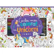 Girasol - Cartea mea de colorat cu unicorni