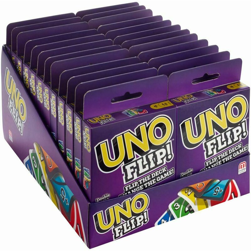 Mattel - carti de joc flip side , uno