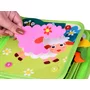 Carticica senzoriala Ferma, Din fetru, Cu stickere reutilizabile - 5