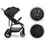 Lionelo - Carucior sport Zoey, De la nastere, Cu accesorii, Cadru din aluminiu, 0- 15 kg, Conform cu standardul european de securitate EN1888-1, Negru Onyx - 6