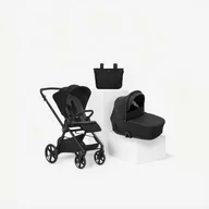 Carucior 2 in 1, Jane, Muum 5, Premium, Cadru din aluminiu, Cu landou, Reversibil, Pana la 22 kg, Conform cu EN 1888-2:2018+A1:2023, Coal