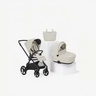 Carucior 2 in 1, Jane, Muum 5, Premium, Cadru din aluminiu, Cu landou, Reversibil, Pana la 22 kg, Conform cu EN 1888-2:2018+A1:2023, Sand II