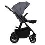 Carucior 2 in 1, Lionelo, Amber Plus, Cadru aluminiu, Cu landou intarit si salteluta moale, Reversibil, Maner ajustabil, Cu accesorii, Cu ventilatie panoramica 3D, Pana la 22 kg, EN1888-1, EN1888-2, EN1466, Gri inchis - 14
