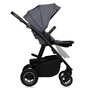 Carucior 2 in 1, Lionelo, Amber Plus, Cadru aluminiu, Cu landou intarit si salteluta moale, Reversibil, Maner ajustabil, Cu accesorii, Cu ventilatie panoramica 3D, Pana la 22 kg, EN1888-1, EN1888-2, EN1466, Gri inchis - 16