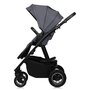 Carucior 2 in 1, Lionelo, Amber Plus, Cadru aluminiu, Cu landou intarit si salteluta moale, Reversibil, Maner ajustabil, Cu accesorii, Cu ventilatie panoramica 3D, Pana la 22 kg, EN1888-1, EN1888-2, EN1466, Gri inchis - 17