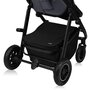 Carucior 2 in 1, Lionelo, Amber Plus, Cadru aluminiu, Cu landou intarit si salteluta moale, Reversibil, Maner ajustabil, Cu accesorii, Cu ventilatie panoramica 3D, Pana la 22 kg, EN1888-1, EN1888-2, EN1466, Gri inchis - 26