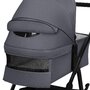 Carucior 2 in 1, Lionelo, Amber Plus, Cadru aluminiu, Cu landou intarit si salteluta moale, Reversibil, Maner ajustabil, Cu accesorii, Cu ventilatie panoramica 3D, Pana la 22 kg, EN1888-1, EN1888-2, EN1466, Gri inchis - 29